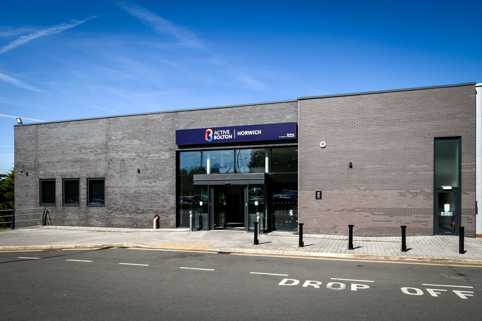 Building exterior of Horwich Leisure Centre