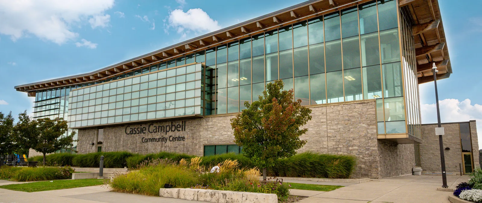 Building exterior of Cassie Campbell Community Centre