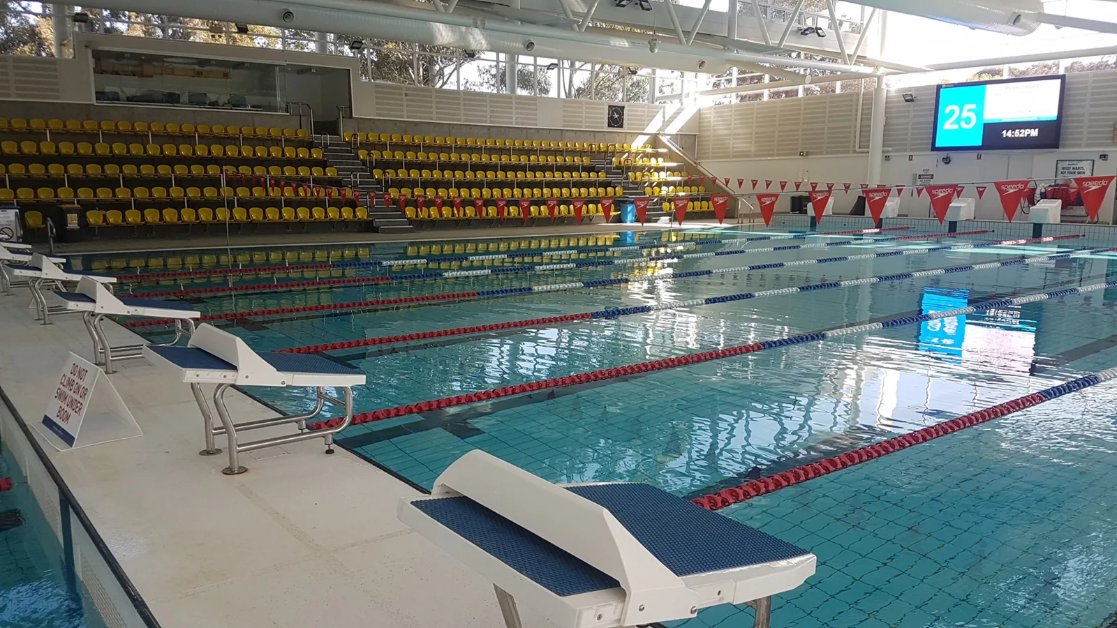 Indoor 50m pool at Peninsula Leisure Centre