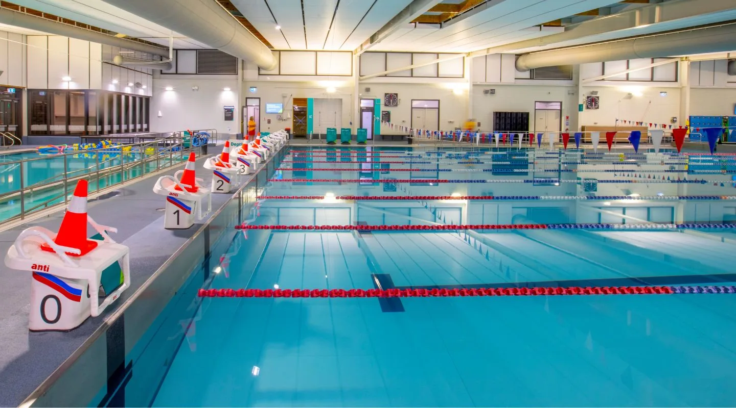 Empty lane pool at Taiora QEII