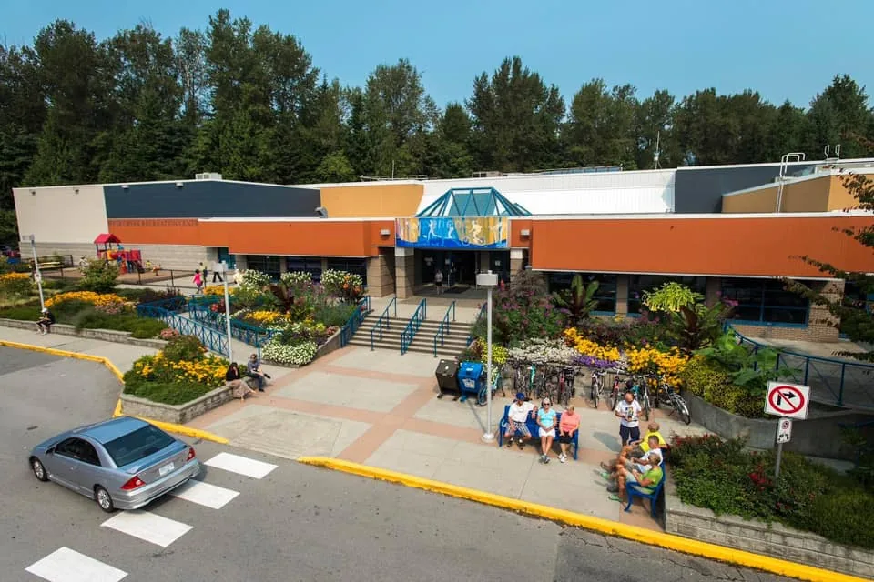 Building exterior of Hyde Creek Recreation Centre