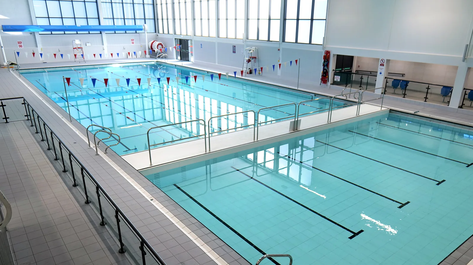 Main pool and learner pool at Halesowen Leisure Centre