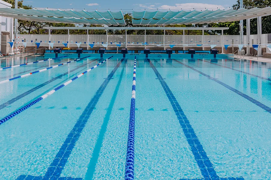 Outdoor 50m pool at Palm Beach Aquatic Centre