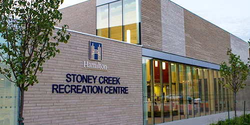 Building exterior of Stoney Creek Recreation Centre