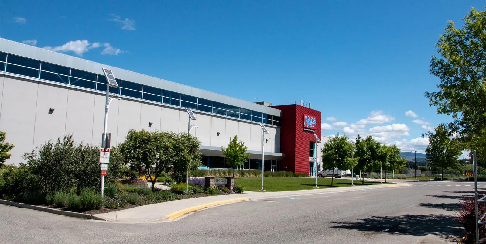 Building exterior of the H2O Adventure + Fitness Centre on Gordon Drive
