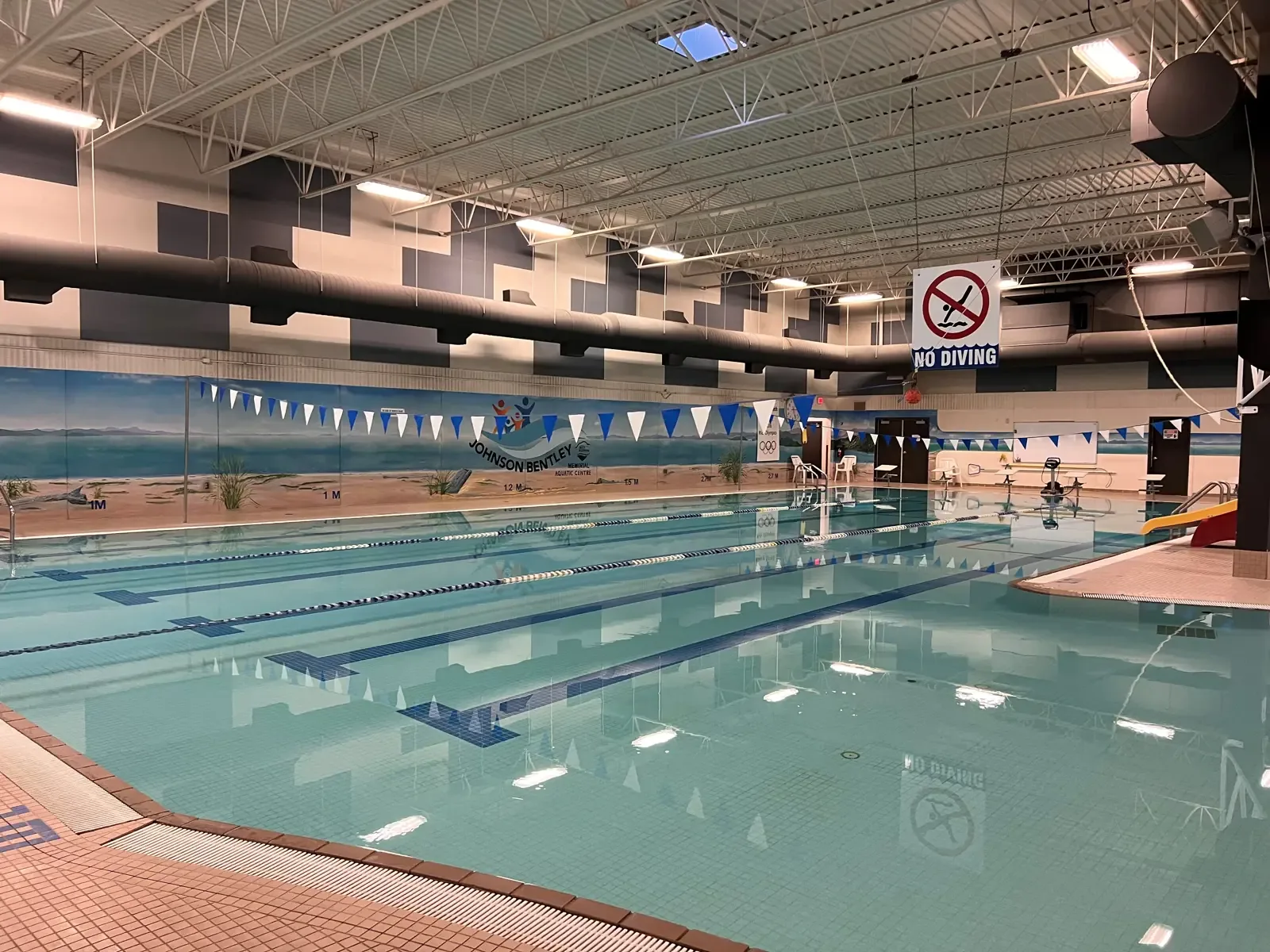 Main pool at the Johnson Bentley Memorial Aquatic Centre