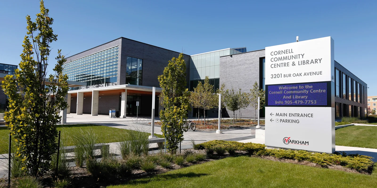 Building exterior of Cornell Community Centre