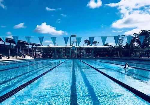 50m pool at Lambton Park War Memorial Swimming Centre