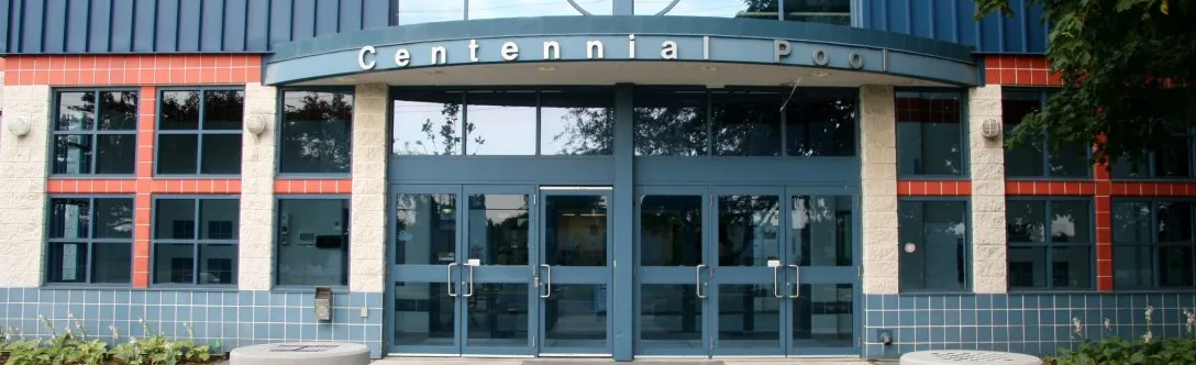 Building entrance of Centennial Pool