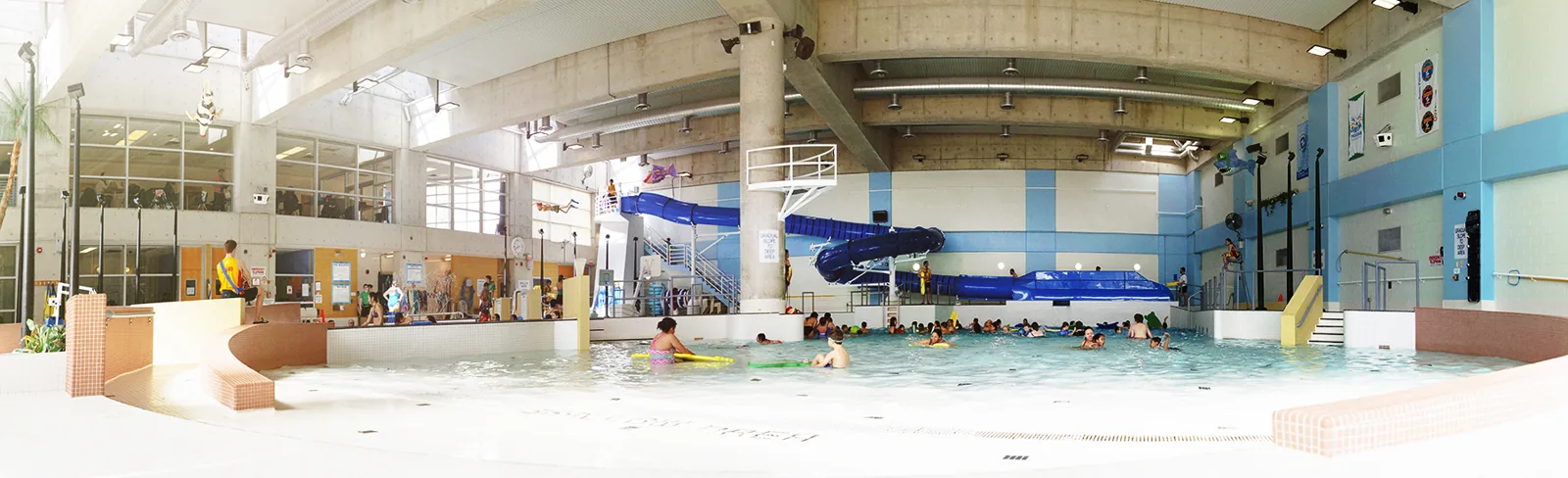 Wave pool and waterslide at the Richmond Hill Wave Pool