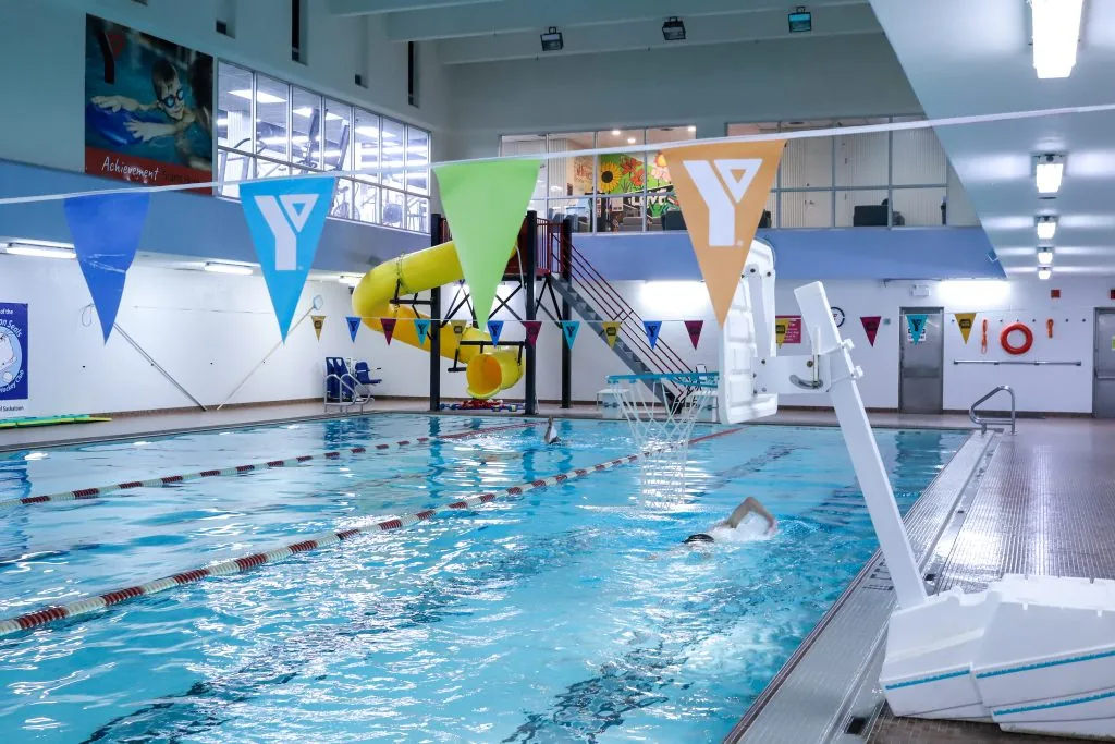 25-metre pool and waterslide at the YMCA of Saskatoon