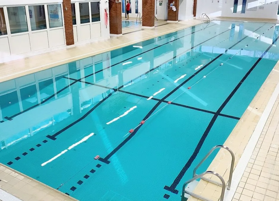 Main and teaching pools at Belfairs Swim Centre
