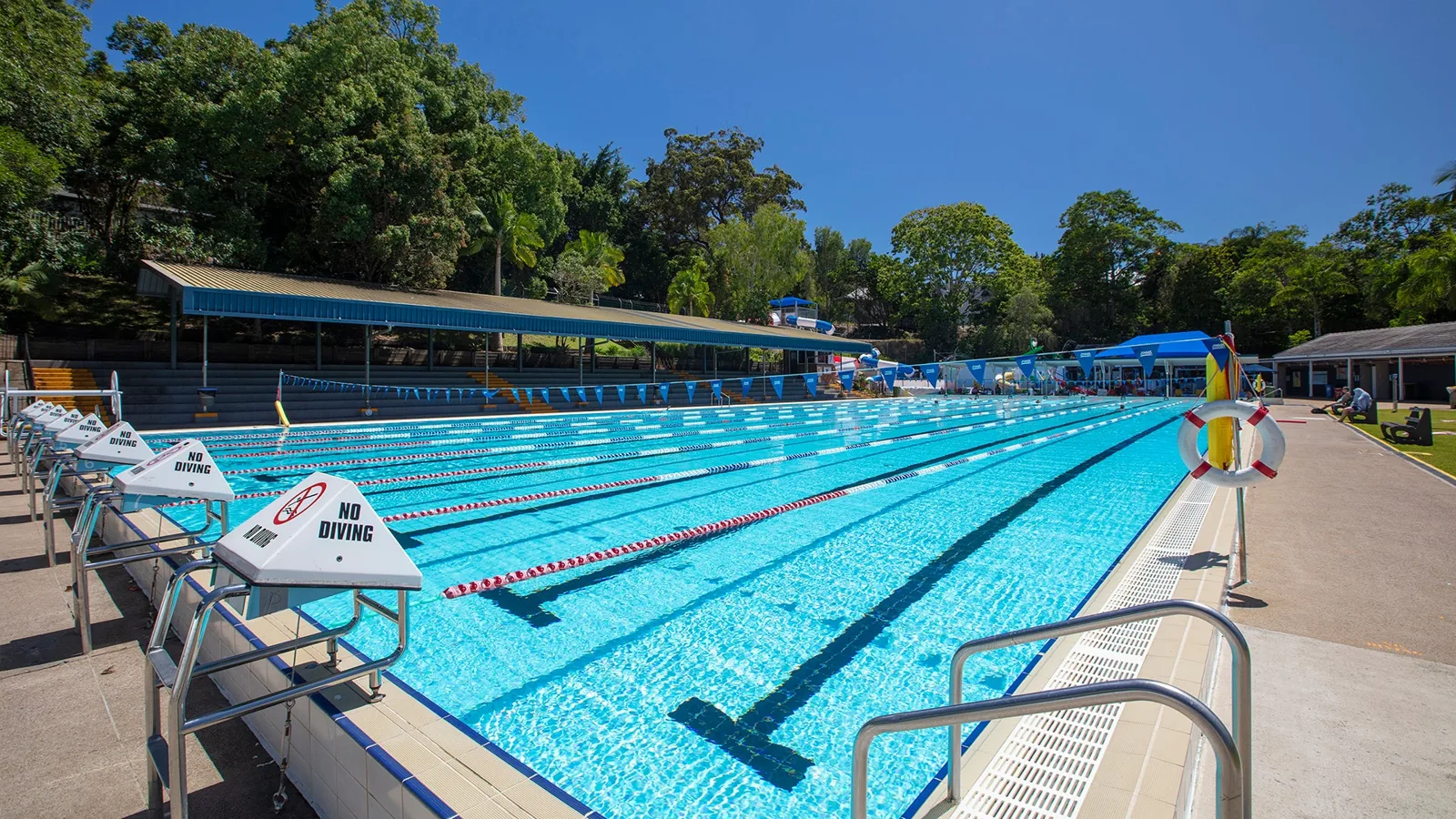 Outdoor 50m pool at Nambour Aquatic Centre