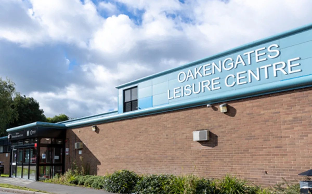 Building exterior of Oakengates Leisure Centre